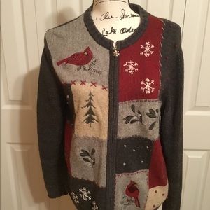 Croft & Barrow zippered sweater size M